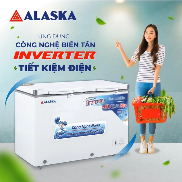 tủ đông alaska inverter BCD 5568CI